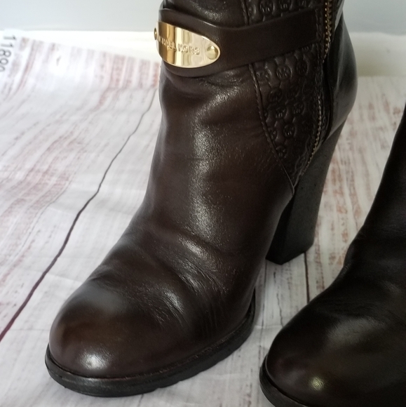 MICHAEL Michael Kors Leather Heeled Boots - Picture 13 of 16